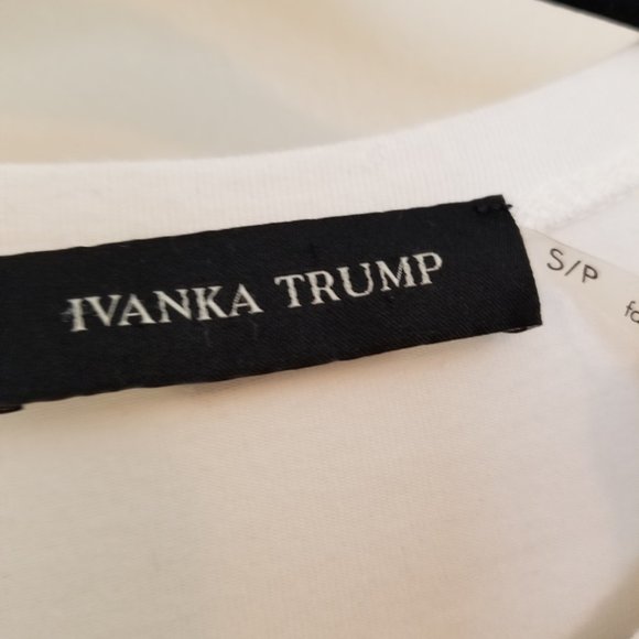 Ivanka Trump Women's Small, white peplum tee - Picture 2 of 7